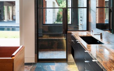 Steel Doors Used In Bathroom Shower Enclosure and Sauna Room