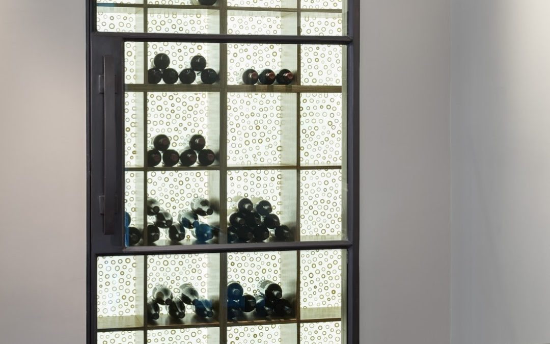 Wine Cellar Door – Steel and Glass 3 Lite Door