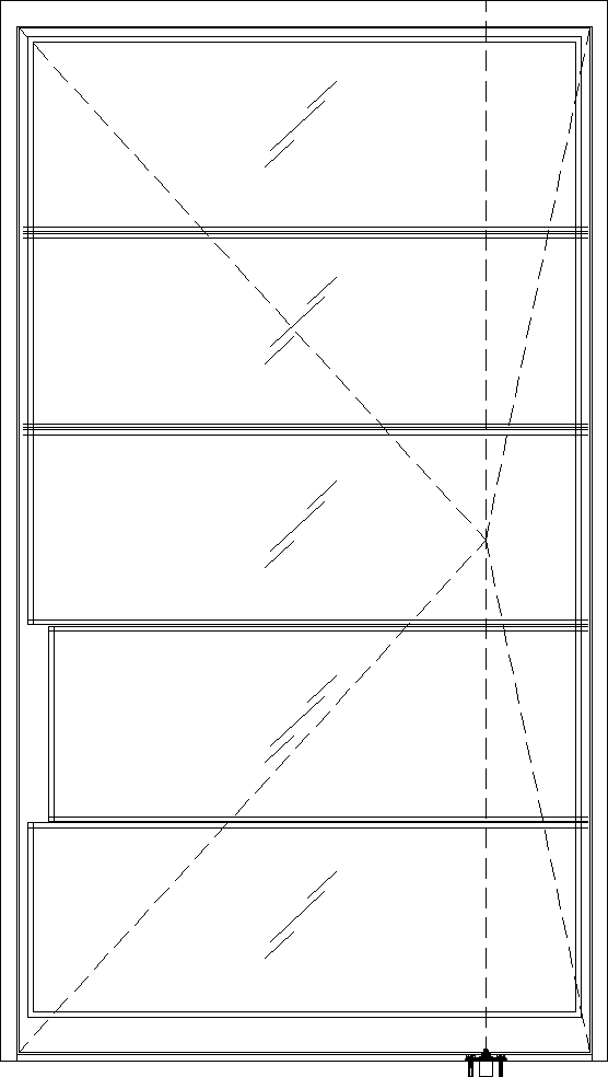 Diagram of Portella Thermally Broken Pivot Door