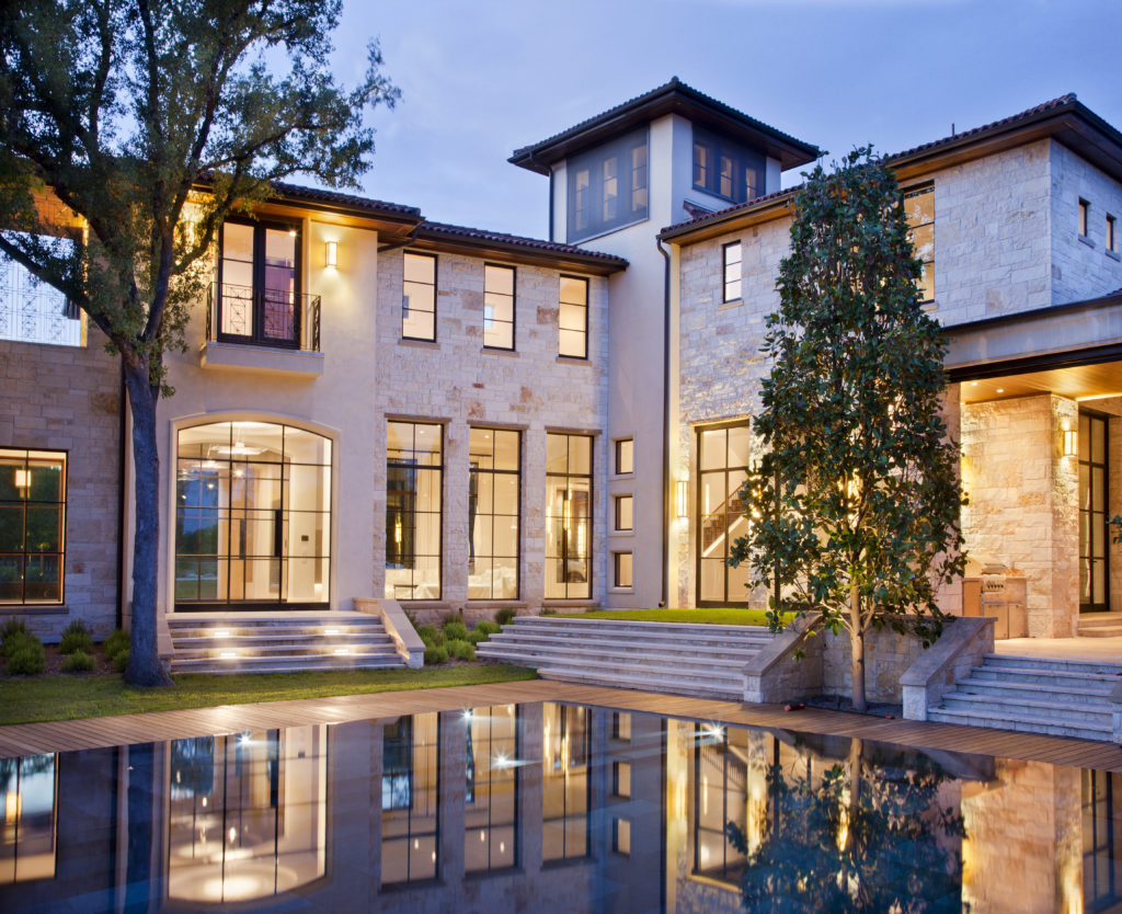 Storefront Exterior French Casement Window with Fixed Transom Portella