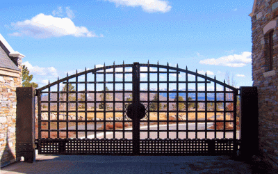 An Iron Gate Driveway Entrance – Security and Beauty