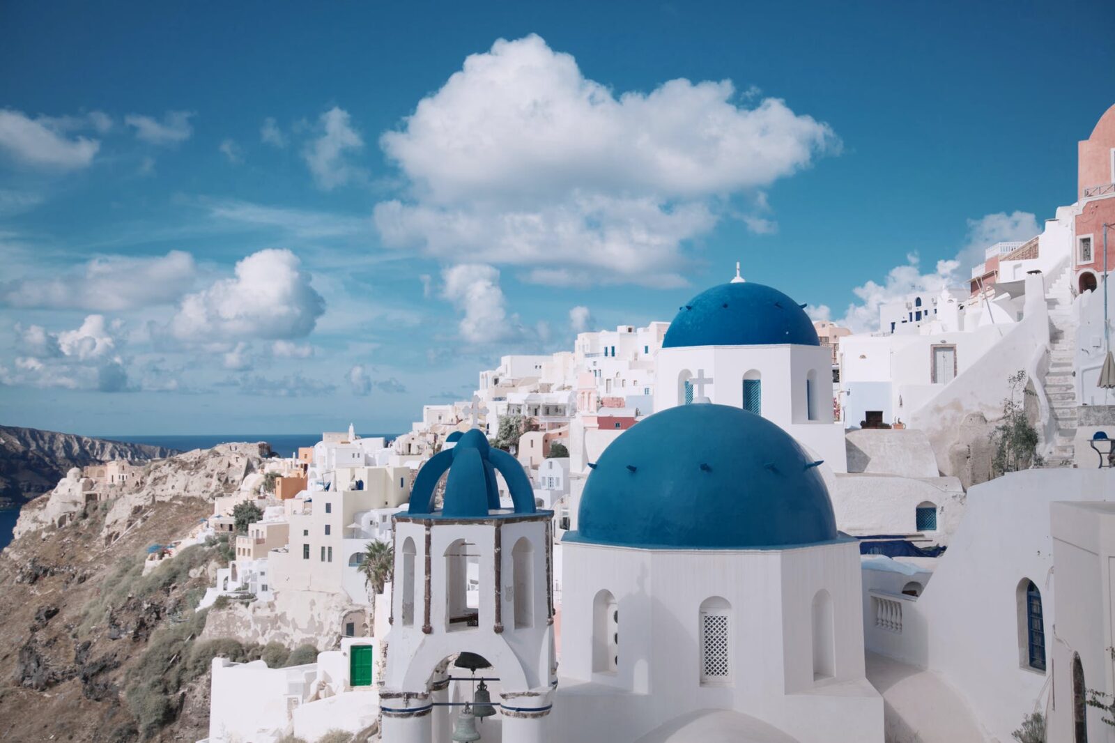 The Blue Roofs of Santorini, Greece