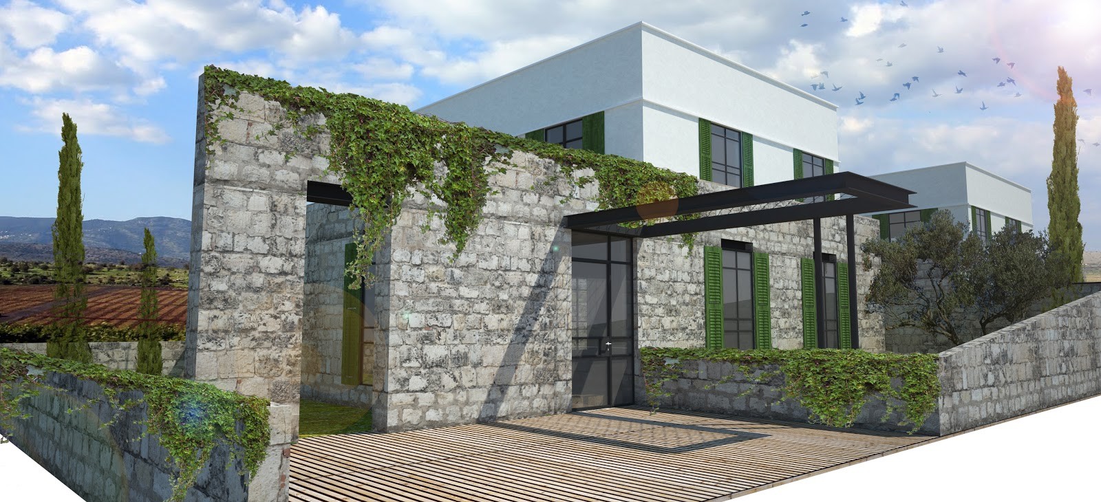  combining modern and traditional architecture