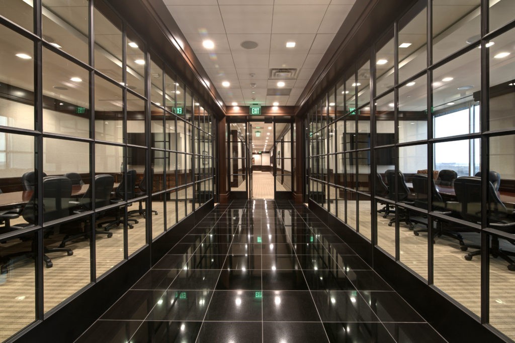 offices with steel doors and windows