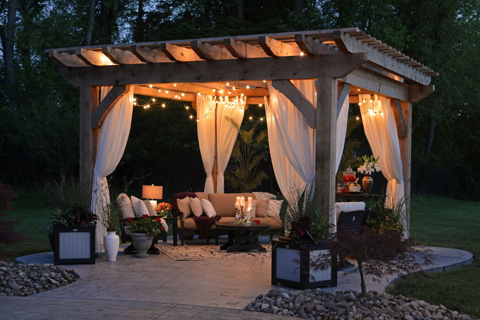 lighting to your backyard patio space