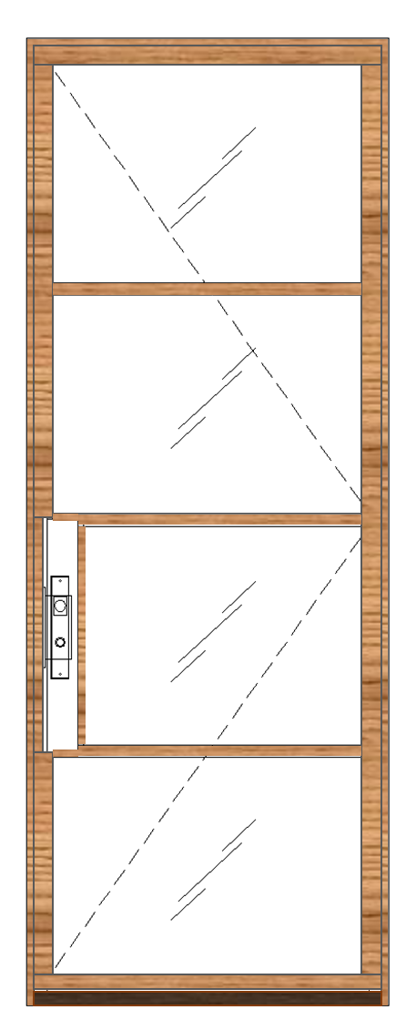 Diagram of Portella Single Entry Door System