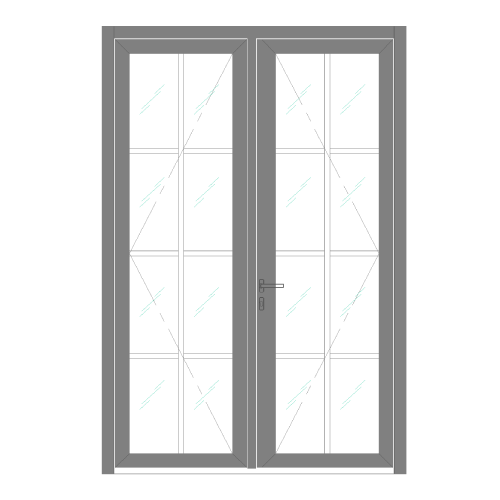 Double Door In-Swing