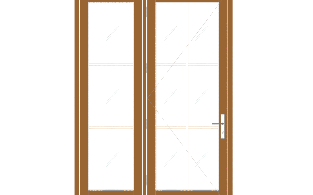 Single Door with Sidelite Out-Swing