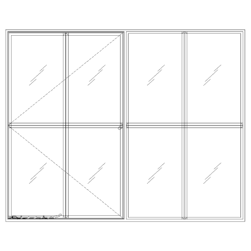 Single Out-Swing Casement with Single Fixed Window