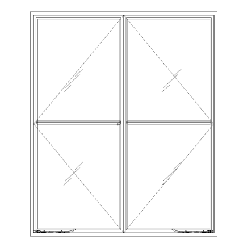Interior Out-Swing French Casement Window